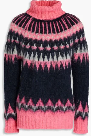 NAADAM Fair Isle alpaca-blend turtleneck sweater - Blue - XS
