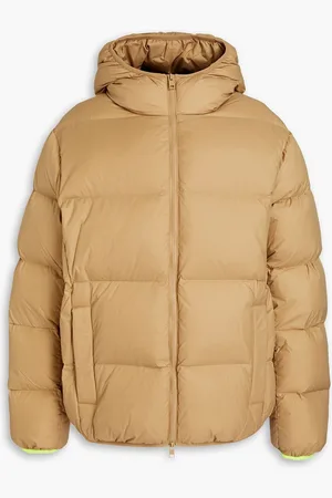 Msgm Quilted shell hooded down jacket - Neutral - IT 44