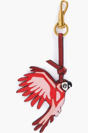 ZIMMERMANN Leather keychain - Burgundy - OneSize