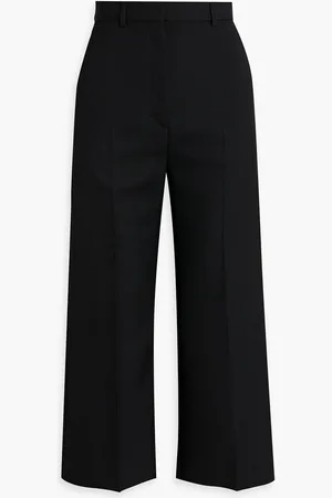 Acne Studios Cropped grain de poudre wide-leg pants - - DE 32