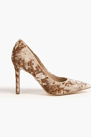 Sam Edelman Hazel crushed-velvet pumps - Green - US 6