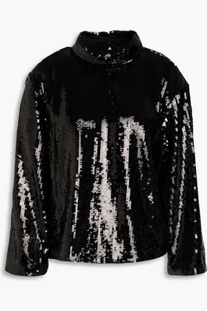 THEORY Sequined satin blouse - - XS