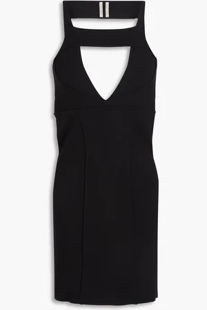 Rick Owens Cutout stretch-knit mini dress - - M