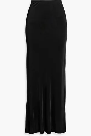 Helmut Lang Satin-jersey maxi skirt - - M