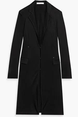 Helmut Lang Button-detailed jersey coat - - S