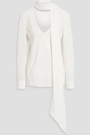 Helmut Lang Silk-crepe blouse - - L