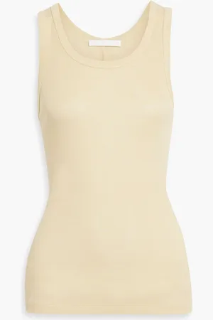 Helmut Lang Lyocell-jersey tank - Yellow - M