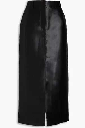 ROTATE Embellished satin-twill midi skirt - - DE 36