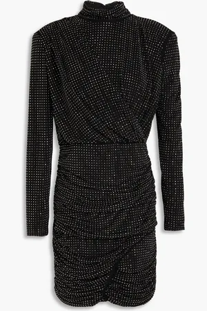 Simkhai Abrah crystal-embellished draped jersey mini dress - - M