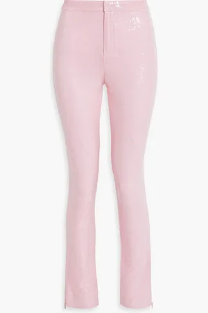 ROTATE Amalini sequined satin skinny pants - Pink - DE 40