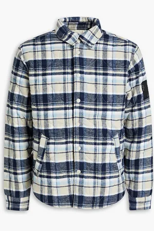 RAG&BONE Dane checked quilted cotton-flannel overshirt - Blue - S