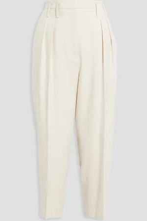 IRO Marwyn cropped tweed tapered pants - White - FR 40