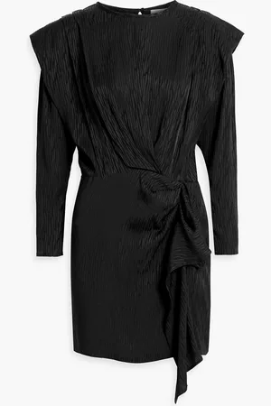 IRO Wrap-effect printed crepe mini dress - - FR 34
