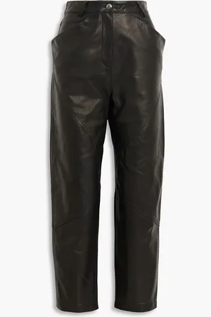 IRO Hazel leather straight-leg pants - - FR 36