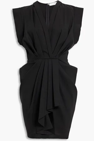 IRO Pheao pleated grain de poudre wool mini dress - - FR 40