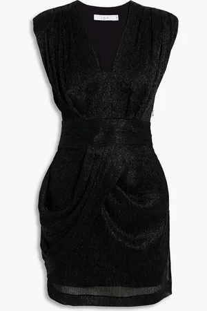 IRO Niara draped metallic woven mini dress - - FR 32