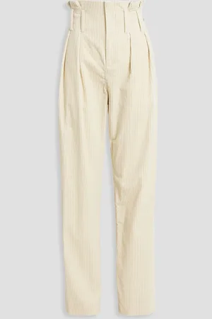 IRO Jake cotton-corduroy straight-leg pants - White - FR 34