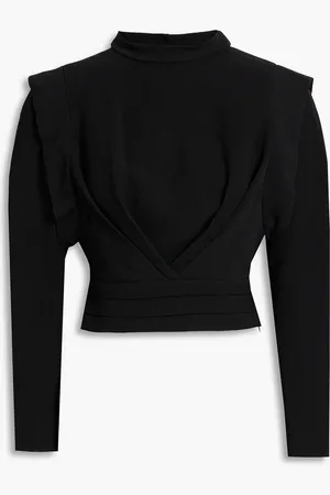 IRO Joana cropped cutout grain de poudre top - - FR 38