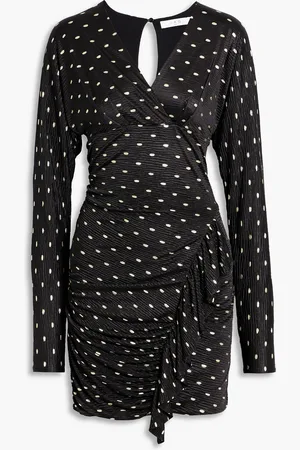 IRO Rohana ruched fil coupé jacquard mini dress - - FR 44