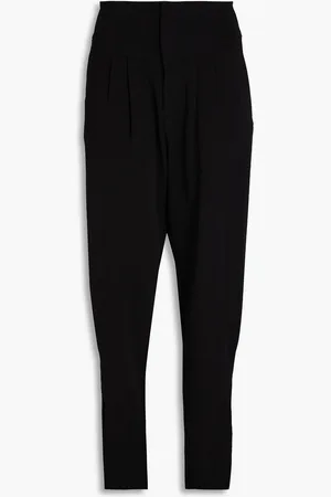 BITE Pleated crepe tapered pants - - UK 10
