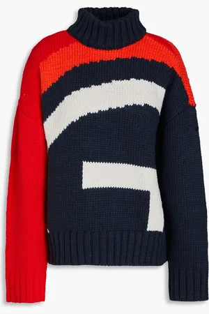 Goldbergh Gabby intarsia-knit turtleneck sweater - - XS