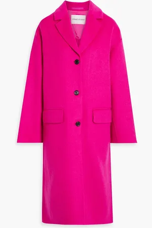 Stand Studio Cristobal wool-blend felt coat - Pink - FR 40