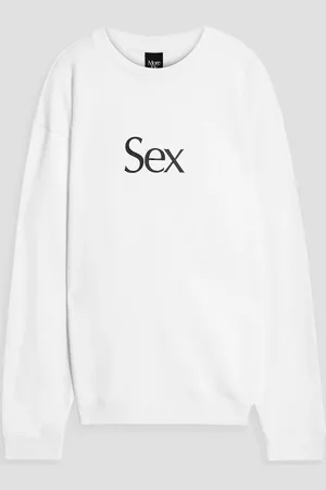 Christopher Kane Printed French cotton-terry sweatshirt - - XS