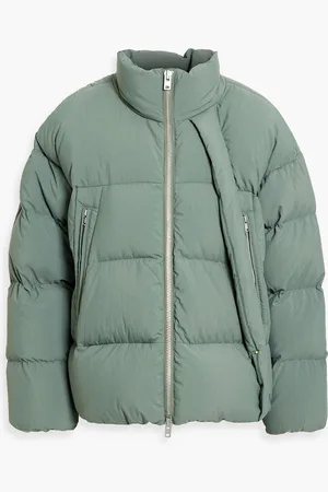 Y-3 Quilted shell down jacket - Green - M