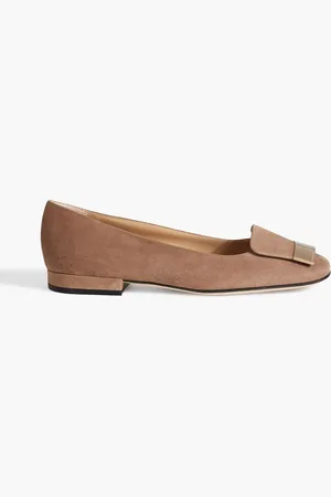 Sergio Rossi Sr1 Ballerina 15 suede flats - Brown - EU 35