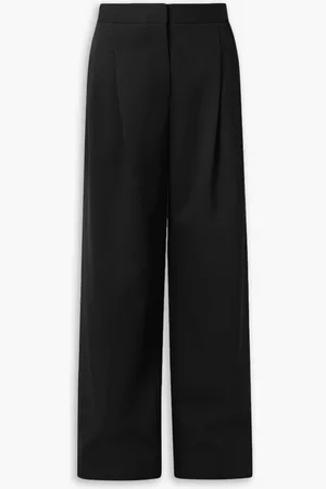 Carolina Herrera Wool-blend crepe wide-leg pants - - US 2