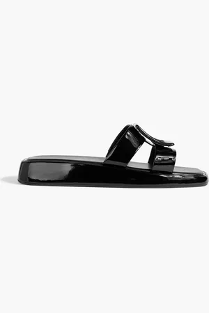Roger Vivier Buckle-embellished patent-leather sandals - - EU 34