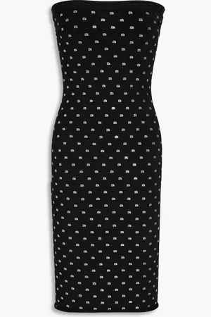 Alexander Wang Strapless crystal-embellished stretch-jersey dress - - S