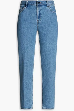 THEORY Treeca cropped high-rise slim-leg jeans - Blue - 25