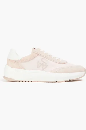 Stuart Weitzman Glide mesh and suede sneakers - Pink - EU 38