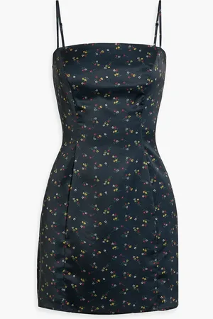 Harley Viera-Newton Mia floral-print satin mini dress - Blue - US 8