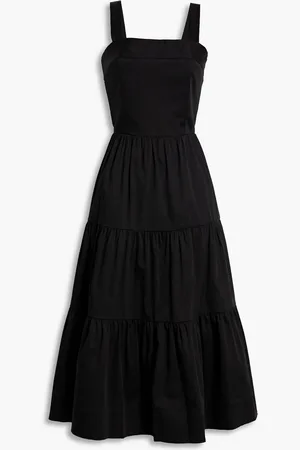 ALICE+OLIVIA Alice Olivia - Saige tiered cotton-blend midi dress - - US 8