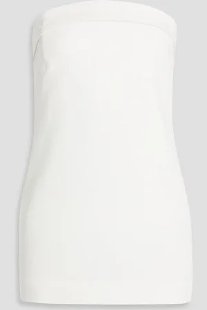 Nicholas Strapless crepe top - White - US 6