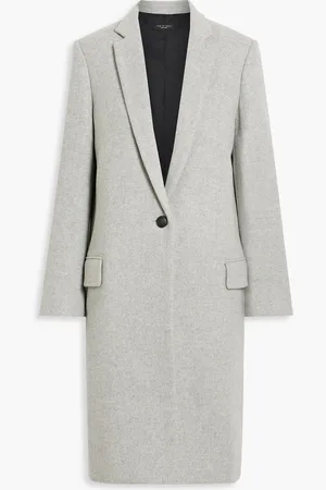 RAG&BONE Ava wool-blend felt coat - Gray - US 12