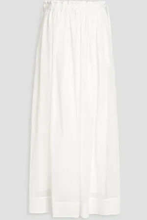 Brunello Cucinelli Bead-embellished organza maxi skirt - - IT 38