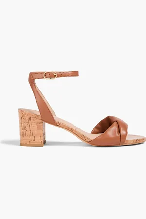 Stuart Weitzman Everly 50 leather sandals - Brown - EU 39