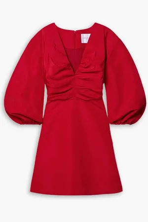 Carolina Herrera Silk-faille mini dress - - US 6