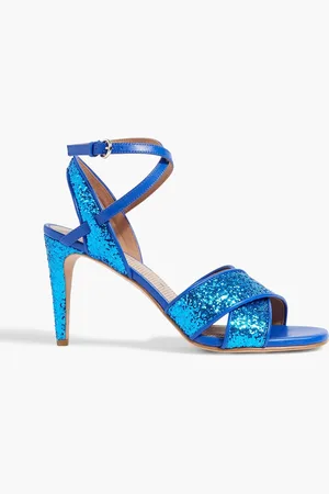 RED(V) Glittered leather sandals - Blue - EU 37