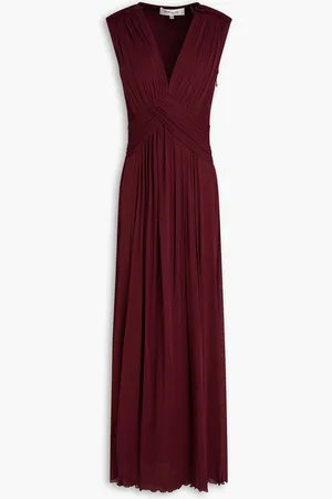 Diane von Furstenberg Marika ruched stretch-mesh maxi dress - - XS