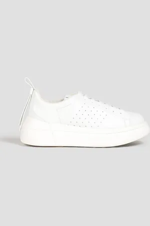 RED(V) Perforated leather exaggerated-sole sneakers - - EU 37