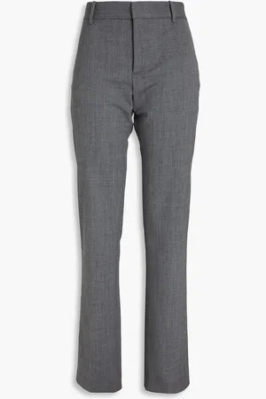 NILI LOTAN Evan tweed slim-leg pants - Gray - US 2
