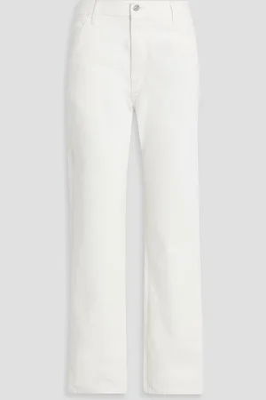 NILI LOTAN Calvin high-rise straight-leg jeans - White - 29