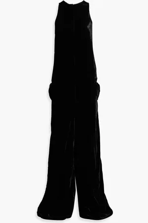 Rick Owens Walrus velvet wide-leg jumpsuit - - IT 38