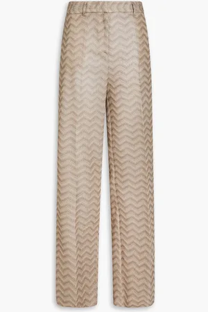 Missoni Crochet-knit cotton straight-leg pants - Neutral - IT 44