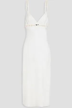 Retrofete Elodie cutout embellished satin-crepe midi dress - - M