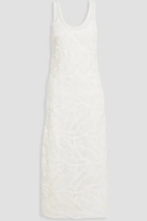 Simkhai Zakai embroidered georgette maxi dress - White - US 2